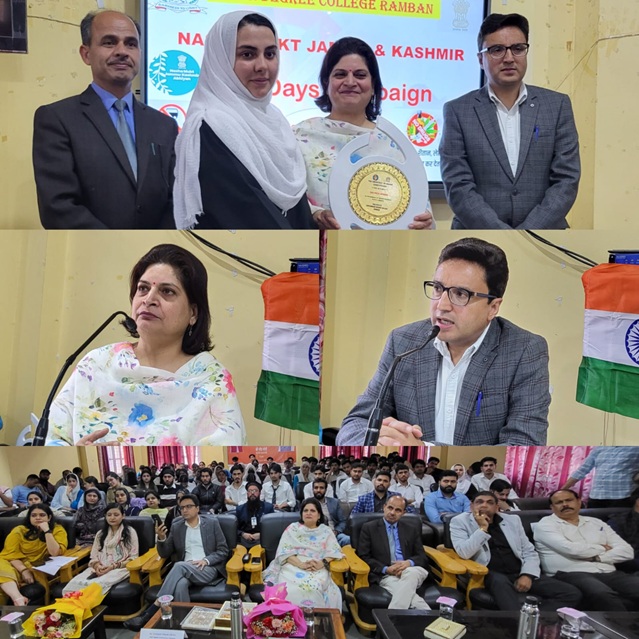 'Babila Rakwal presides Inter-College Youth Seminar at GDC Ramban; Highlights Nasha Mukt Campaign '